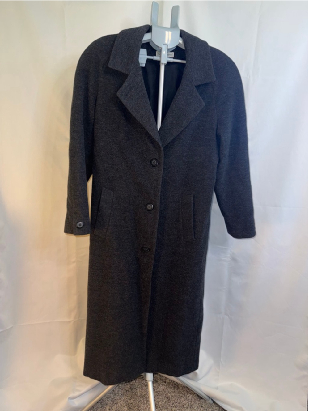 Women's Stephanie Andrews Charcoal Pea Coat size 8